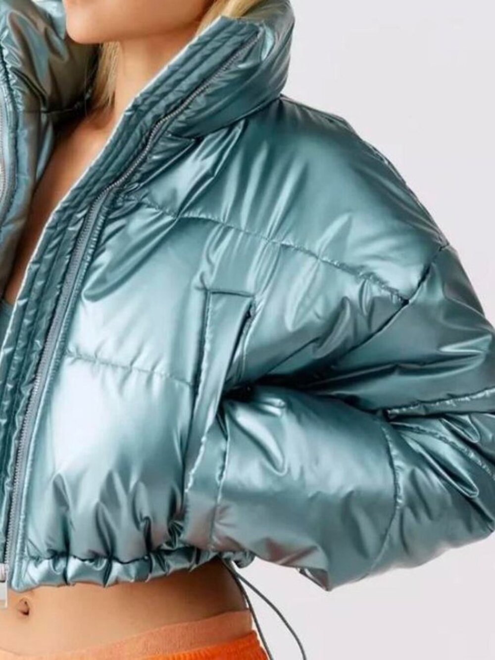 Urban Outfitters Women's Green and Khaki Jacket